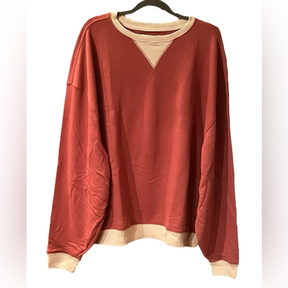 NWOT Free People Classic Crew Colorblock Sweatshirt - Picture 5 of 14